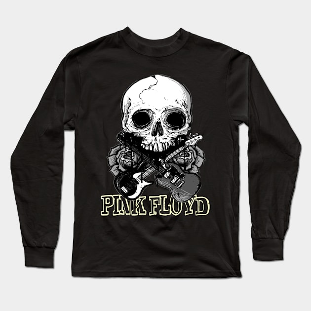skull pink floyd Long Sleeve T-Shirt by DelSy